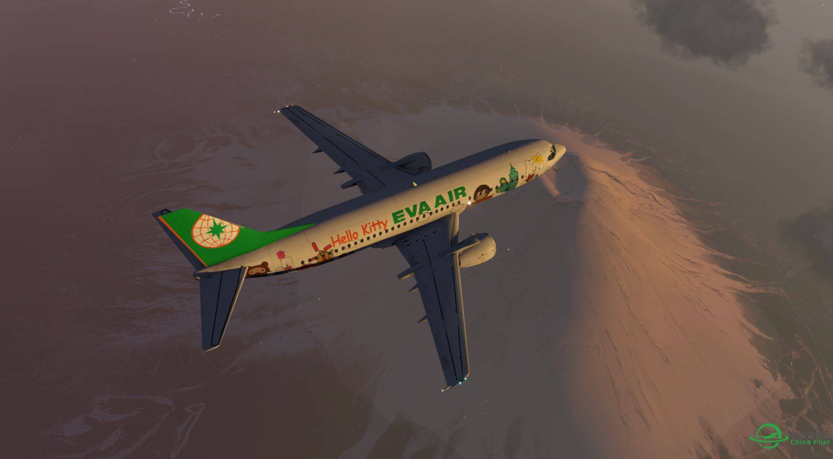 IXEG 737 Classic V1.1 富士山的美景-2116 