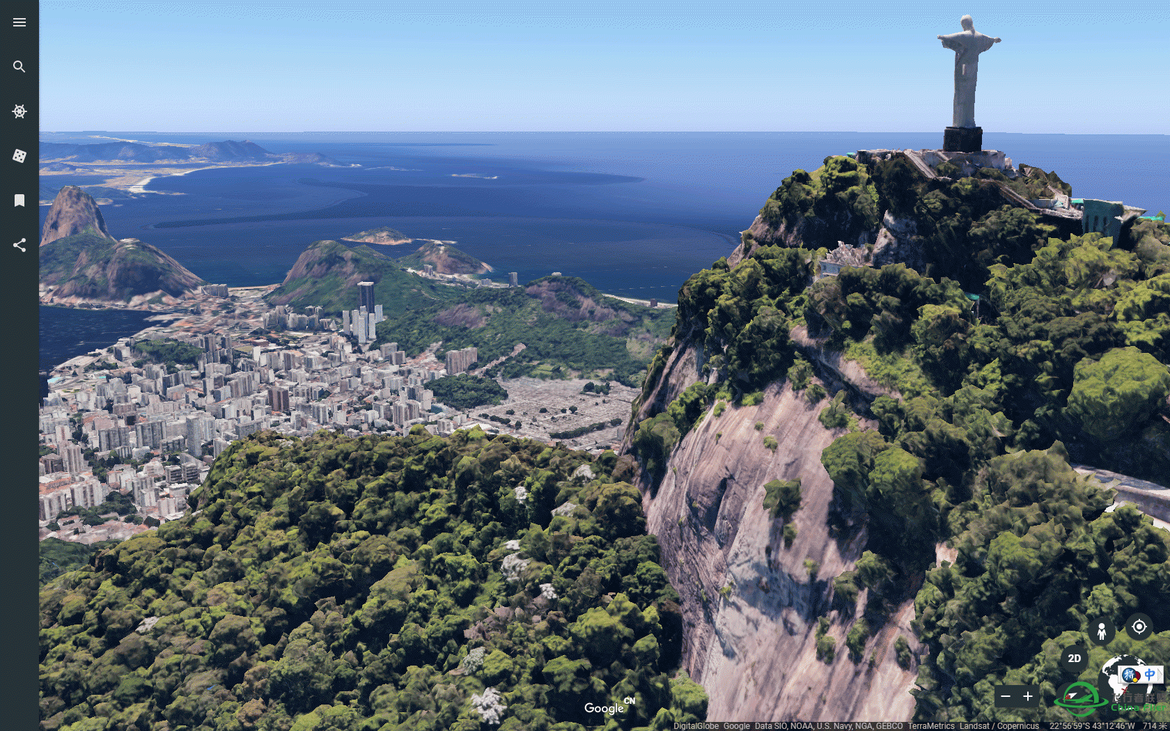 新的Google earth的地景，卧槽，太牛，XP可不可以借用啊-1847 