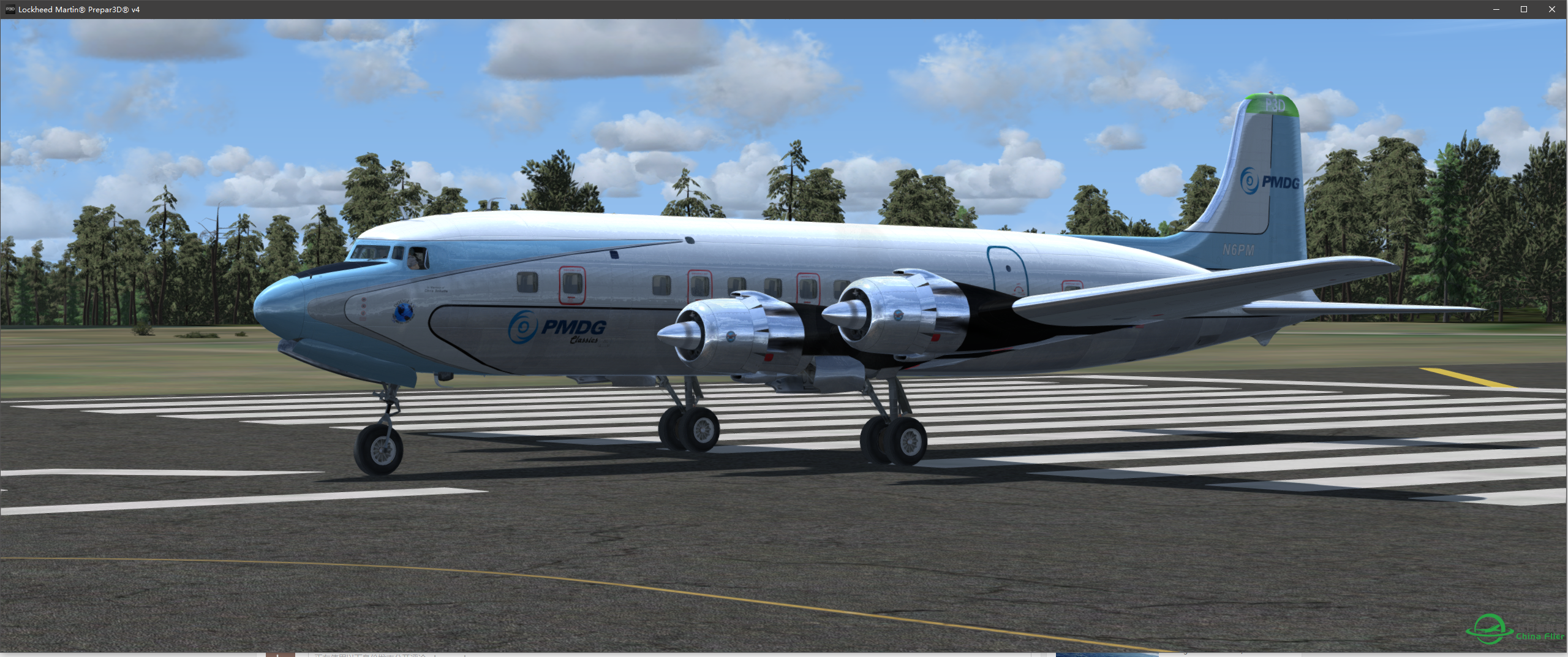 没事飞一飞 PMDG - DC-6 Cloudmaster-7187 