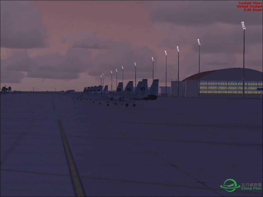 黄昏中的芒廷霍姆空军基地-2481 