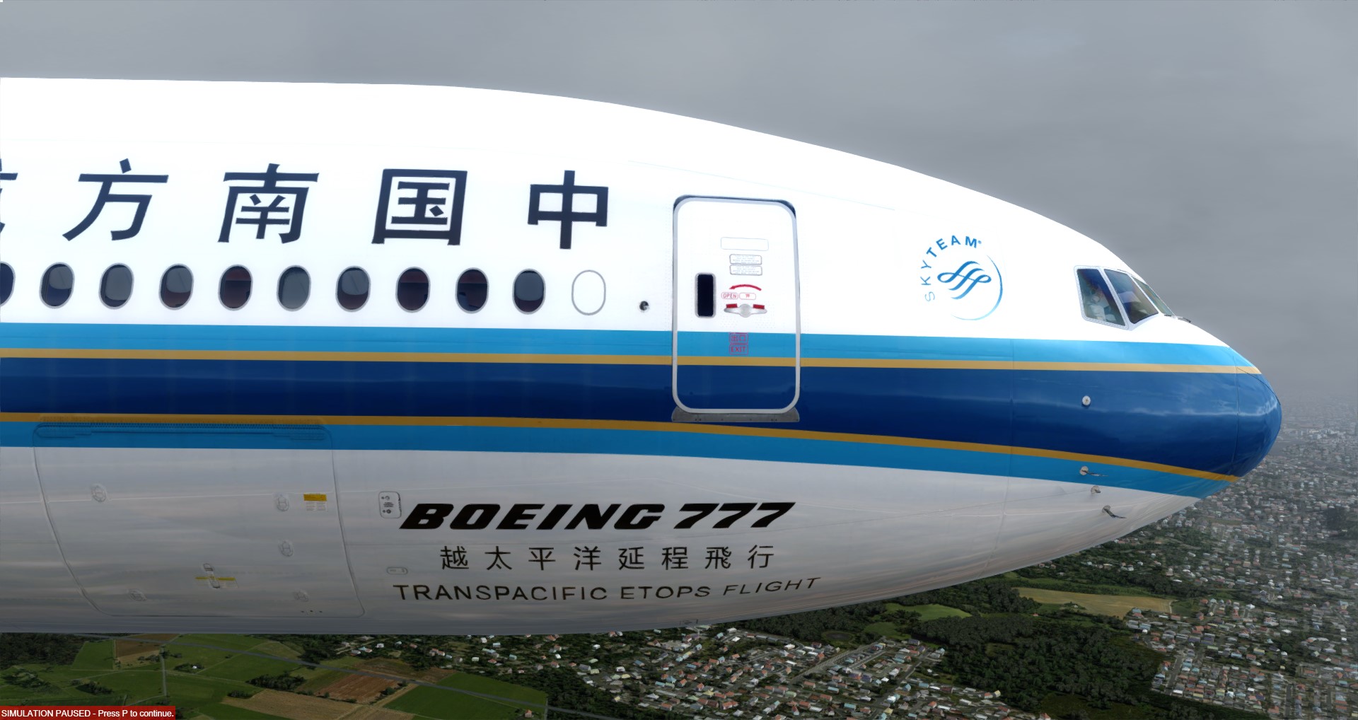 P3D V4 777南航 EZCAV2 GSX 多种视角照片级-7271 
