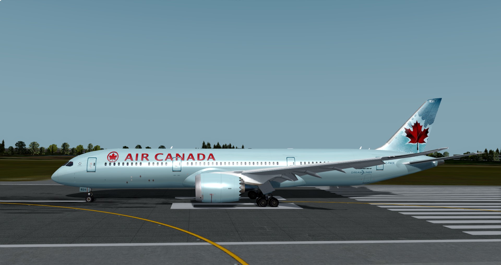 P3D V4 787-9 加航 ZBAA-CYYZ-7788 