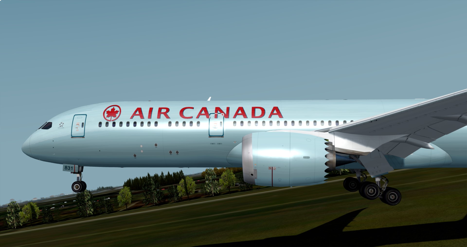 P3D V4 787-9 加航 ZBAA-CYYZ-2545 