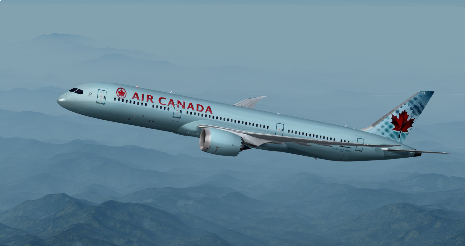 P3D V4 787-9 加航 ZBAA-CYYZ-650 