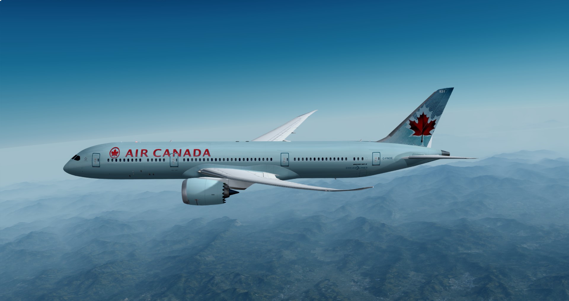 P3D V4 787-9 加航 ZBAA-CYYZ-891 