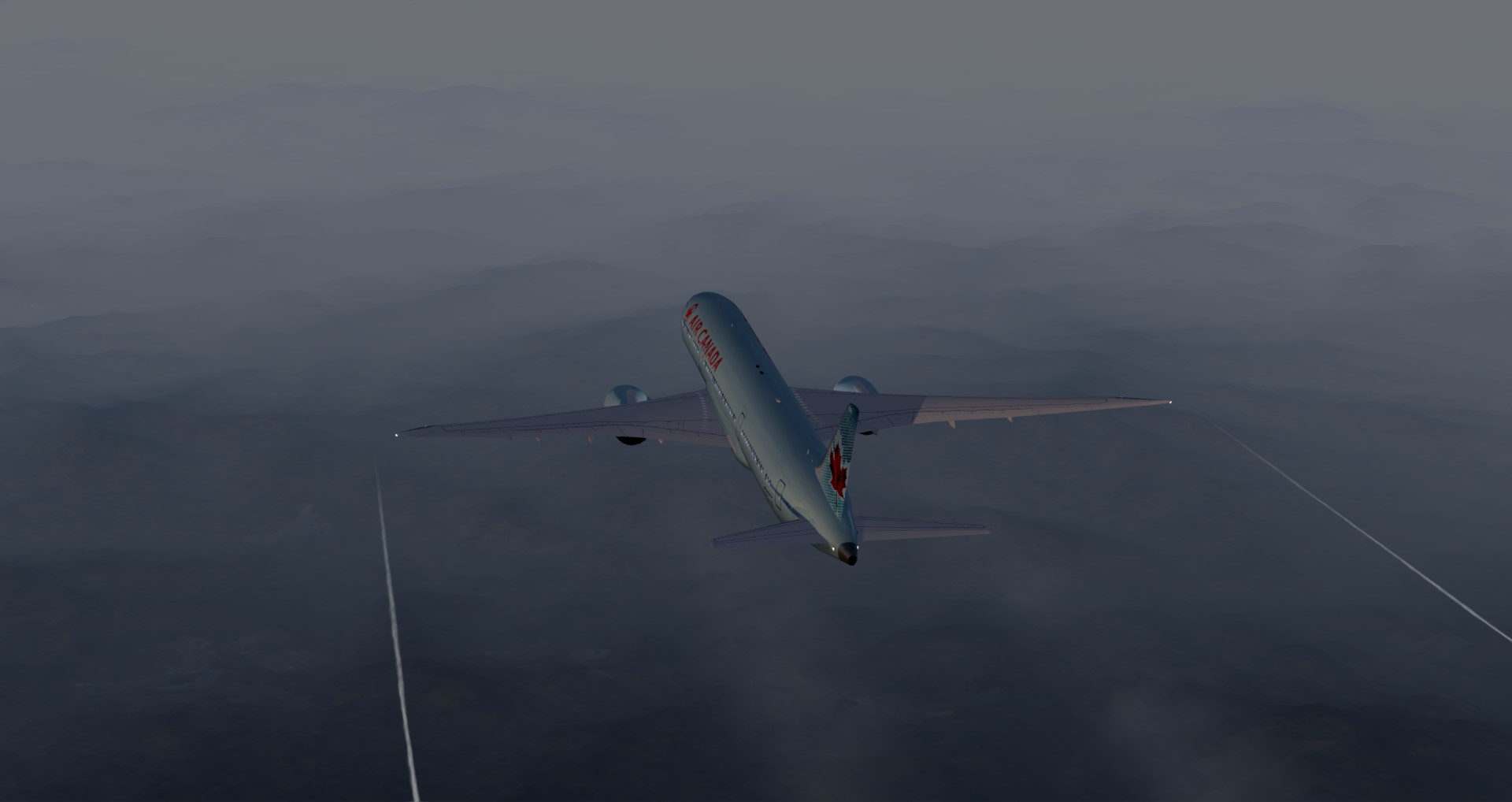 P3D V4 787-9 加航 ZBAA-CYYZ-2061 