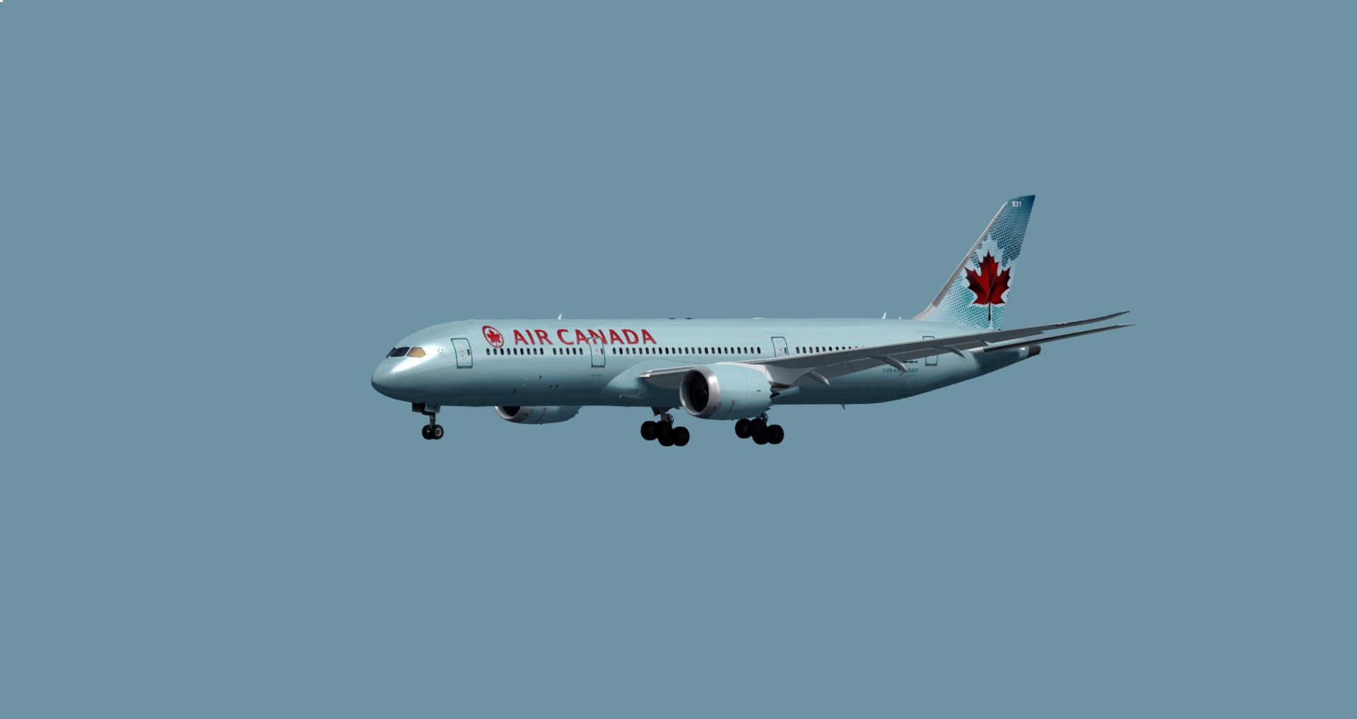 P3D V4 787-9 加航 ZBAA-CYYZ-6939 