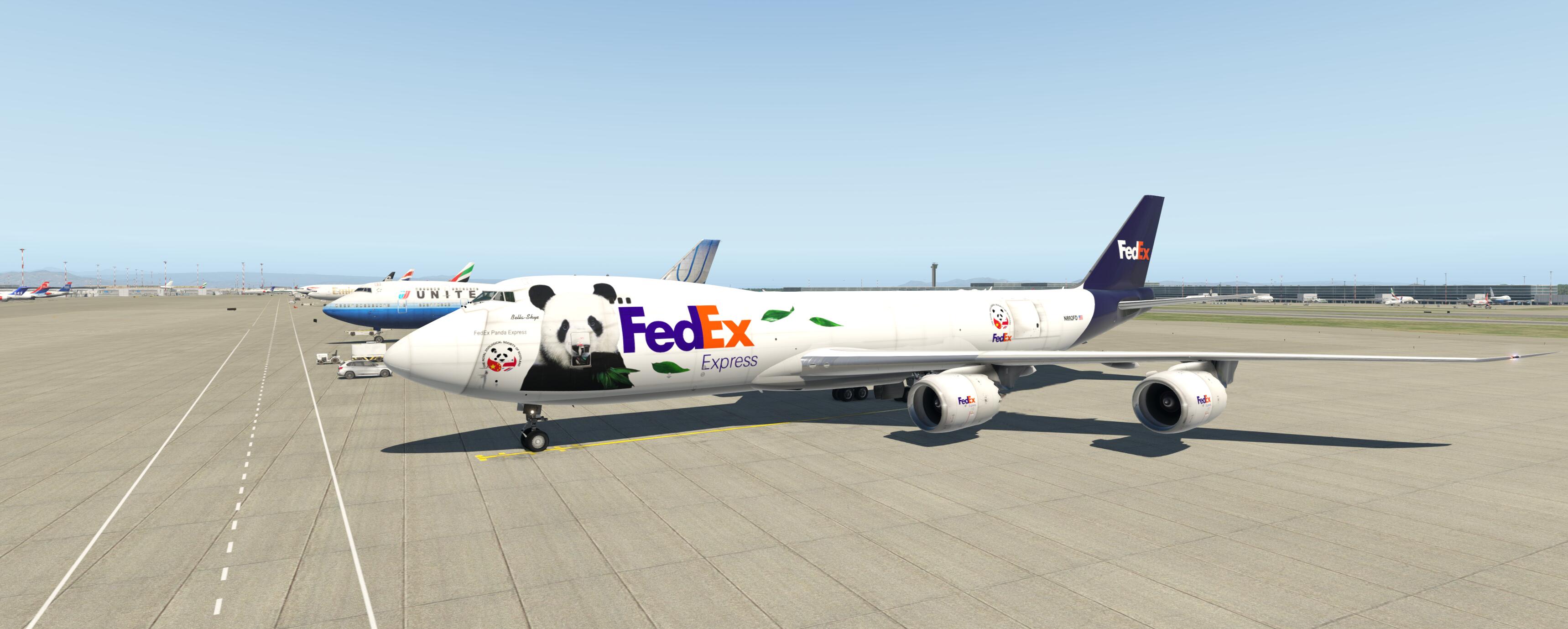 来机组我的地勤插件跟747-800 747-8F-3508 
