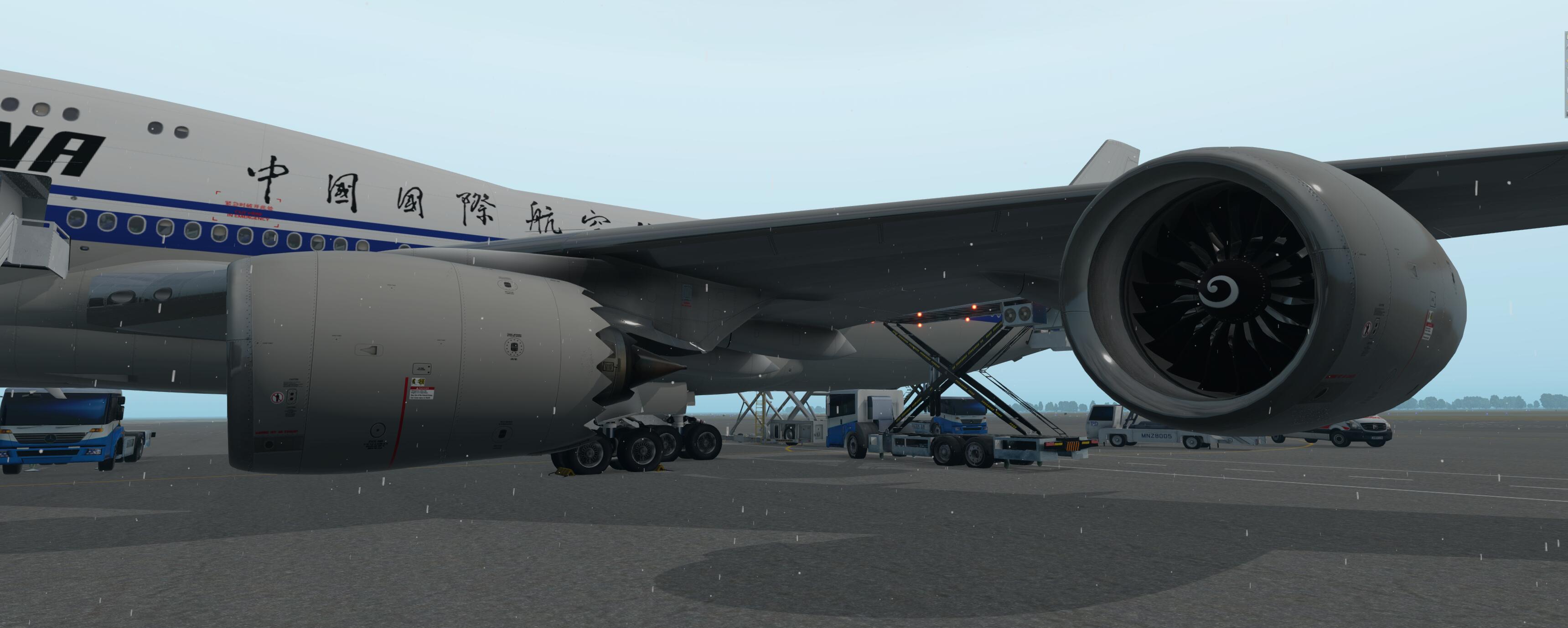 本想从朝鲜飞乌克兰的中国国际航空公司的飞机747-8-7967 