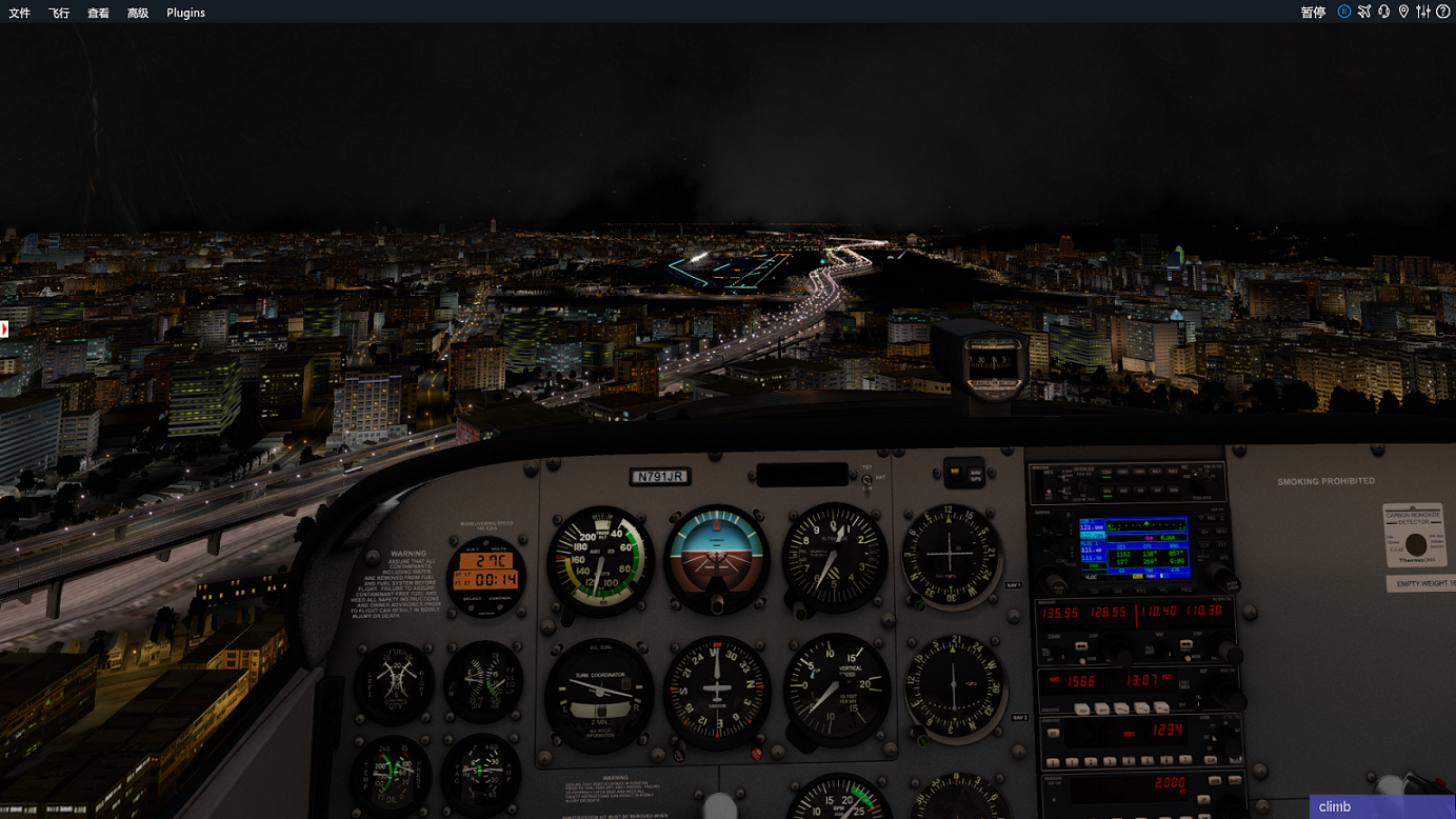 賽納斯 172 RCSS 低空夜飛-5308 