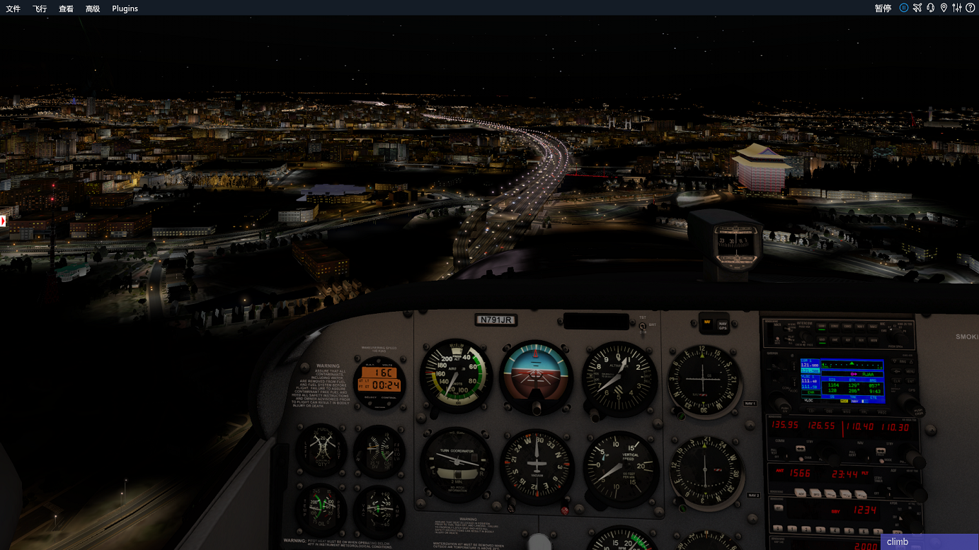 賽納斯 172 RCSS 低空夜飛-4369 