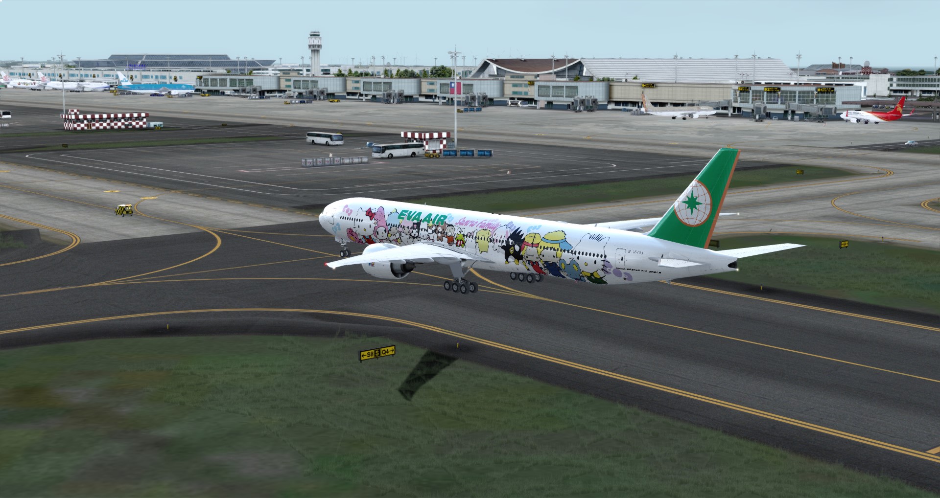 P3D V4 77W 长荣航空 VHHH-RCTP-8720 