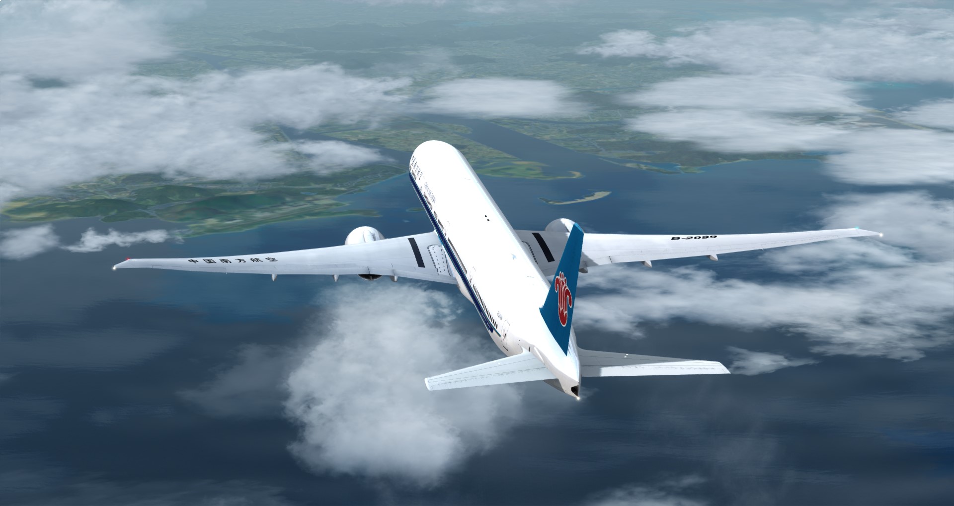P3D V4 77W China Southern Airlines WADD-ZGGG 营救同胞-9501 