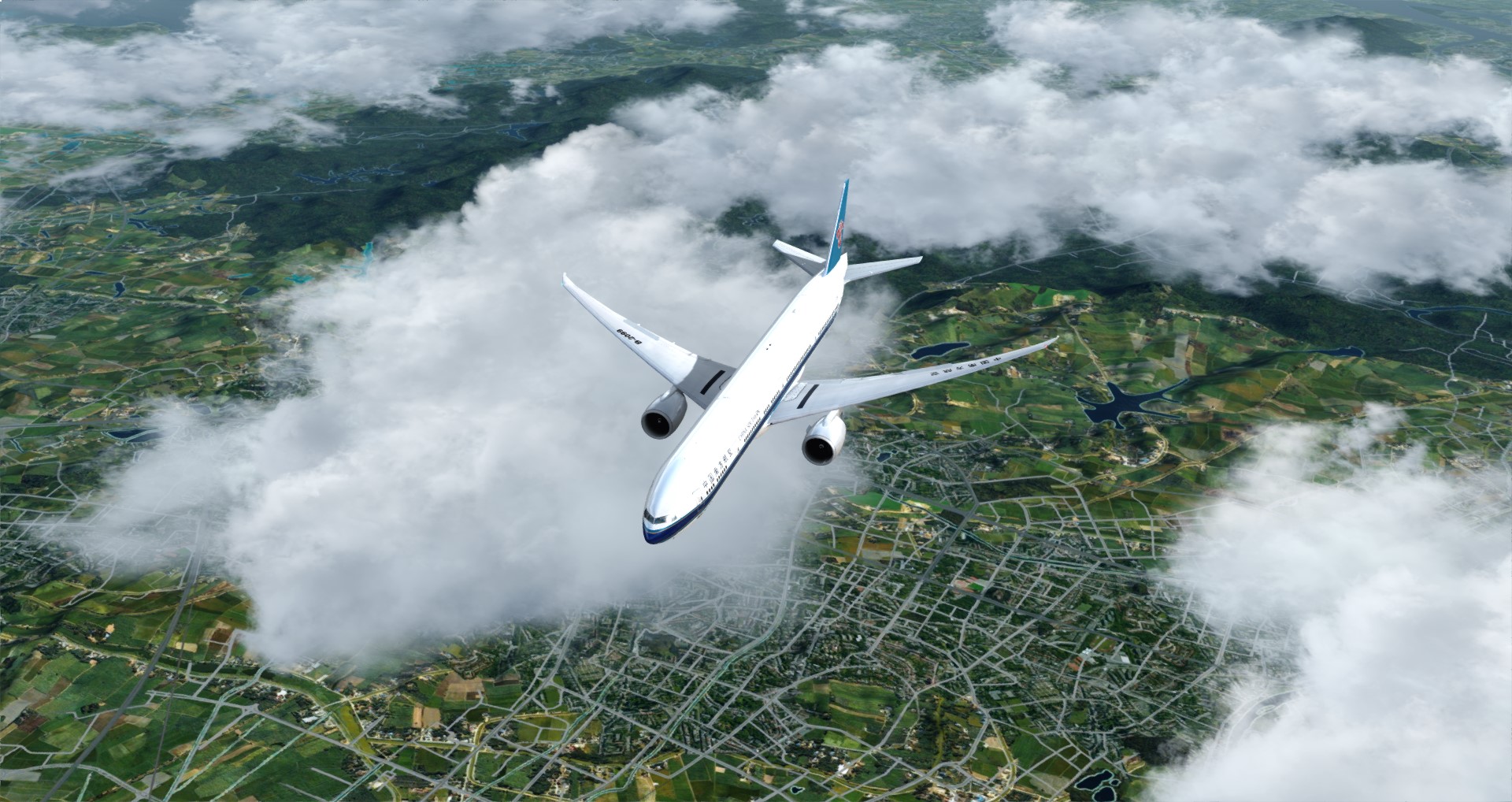P3D V4 77W China Southern Airlines WADD-ZGGG 营救同胞-4208 