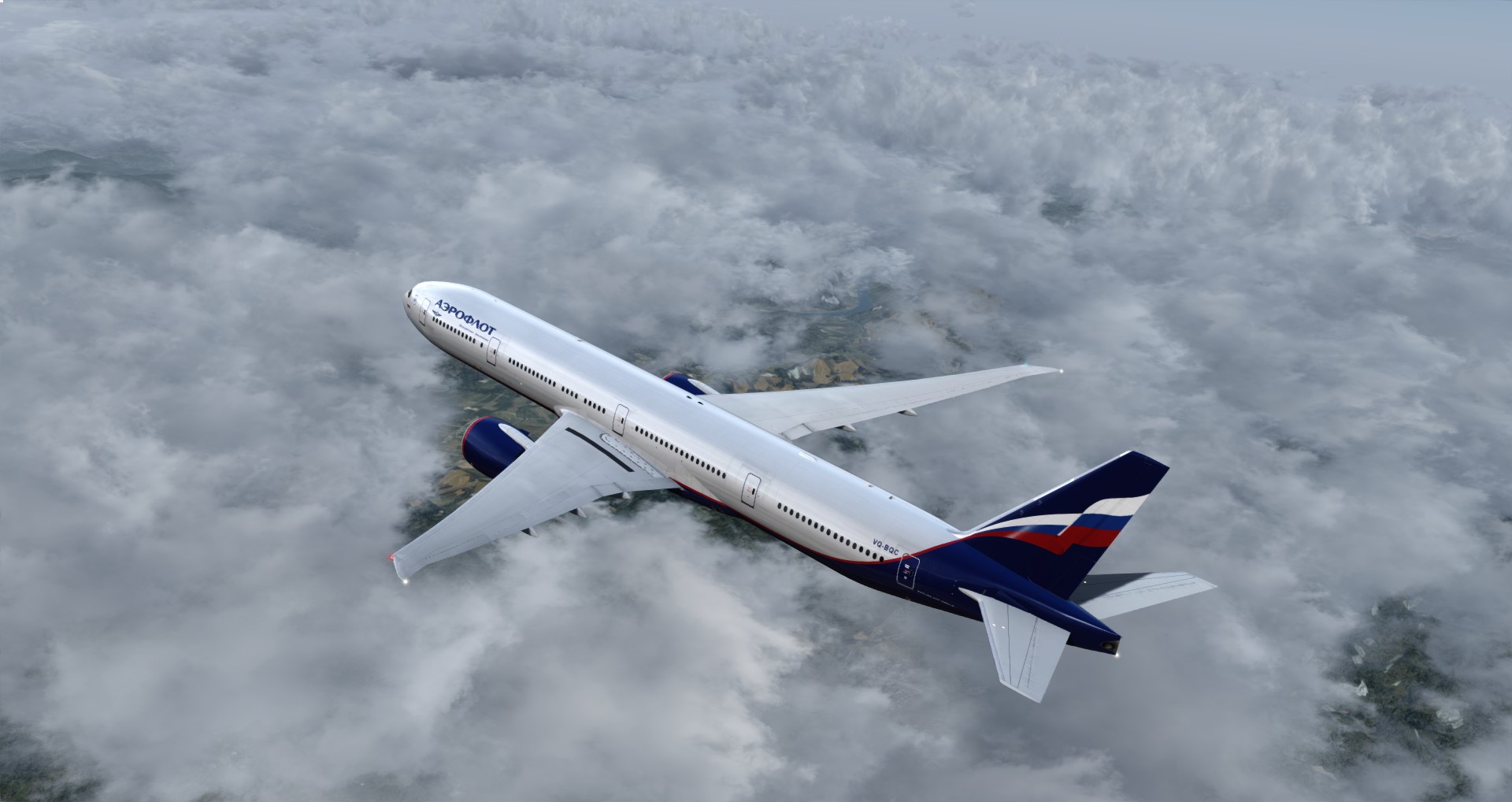 P3D V4 77W Aeroflot ZGGG-UUEE-546 