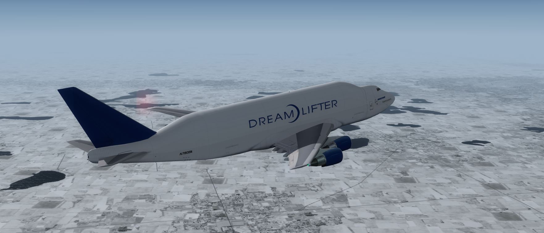 Boeing 747-400LCF DreamLifter @ KMSP-6131 