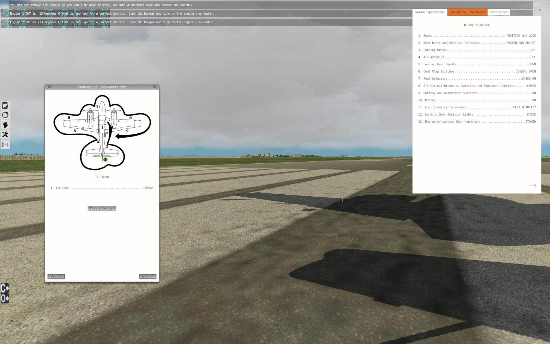 CARENADO - B58 BARON v3.2 REP的奇怪错误。-482 