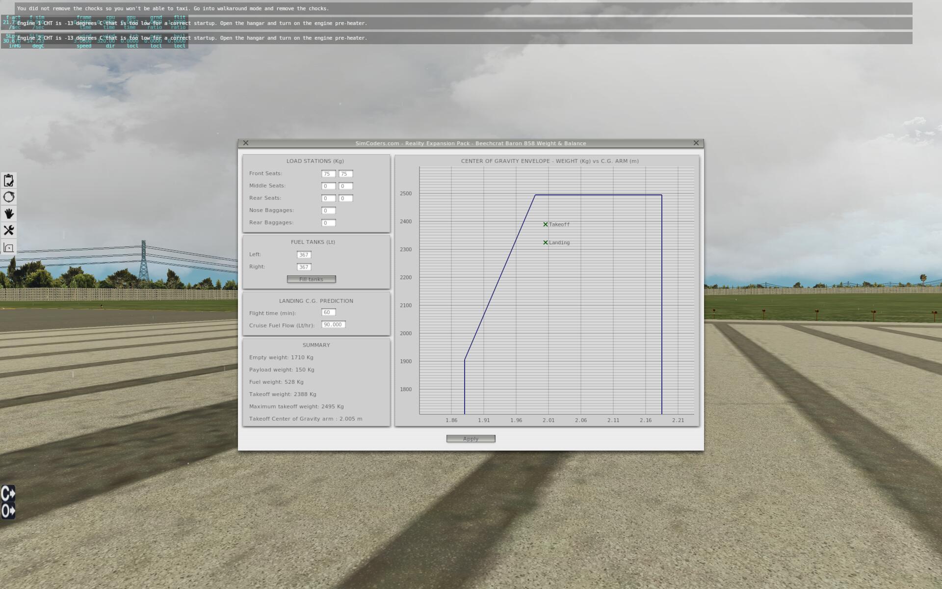 CARENADO - B58 BARON v3.2 REP的奇怪错误。-6340 