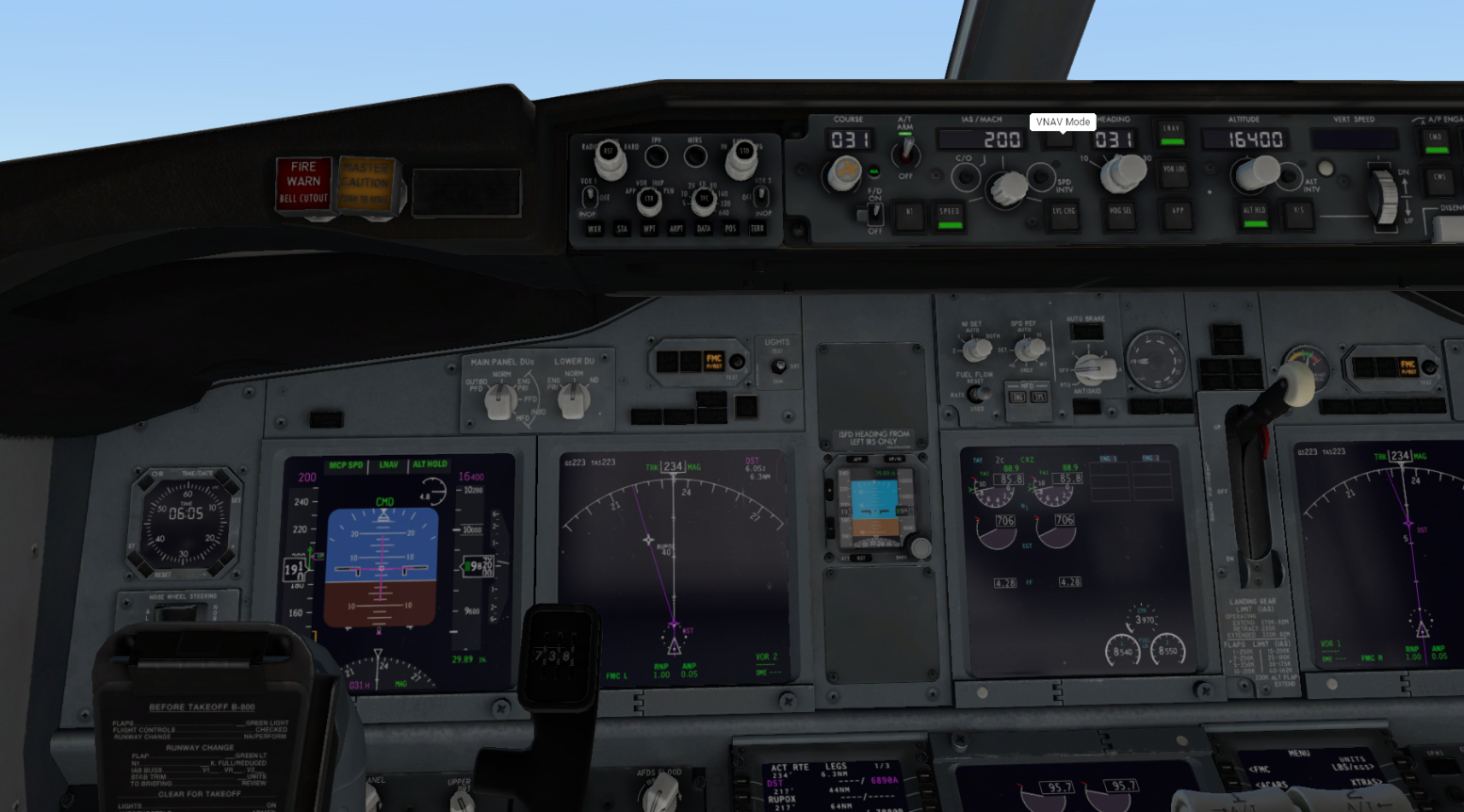 Zibo的737-800为什么点不亮vnav-8643 