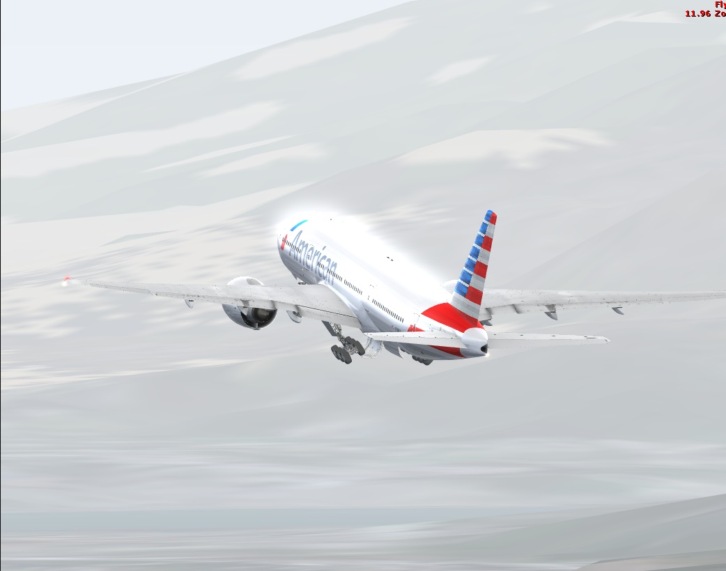 美航777首航桃園機場離場(圖多)-7843 