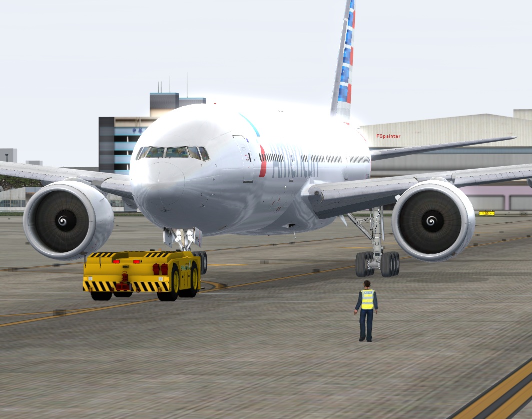 美航777首航桃園機場離場(圖多)-2092 