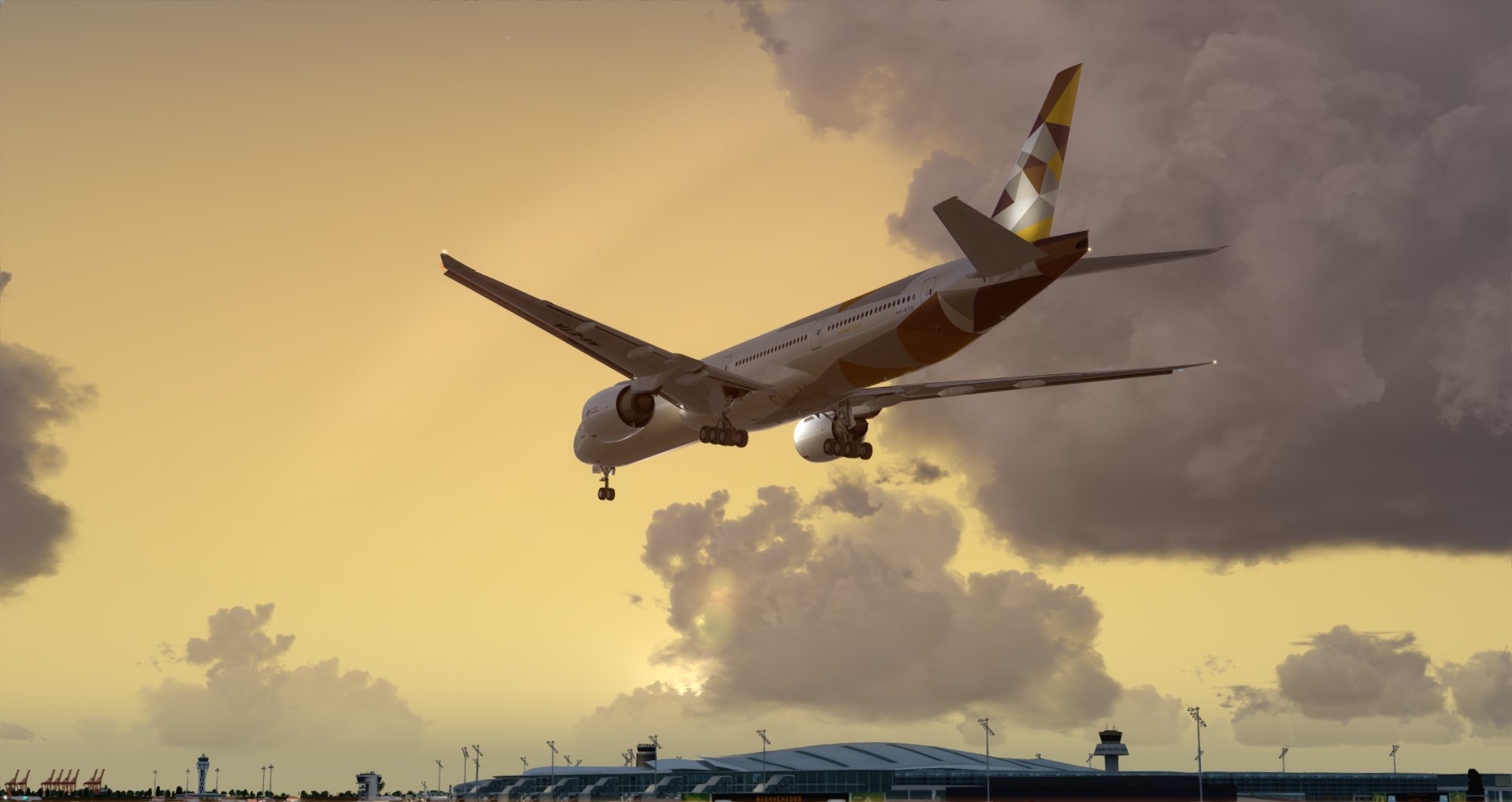 P3D V4 77W Etihad Airways OMAA-LEBL-2616 