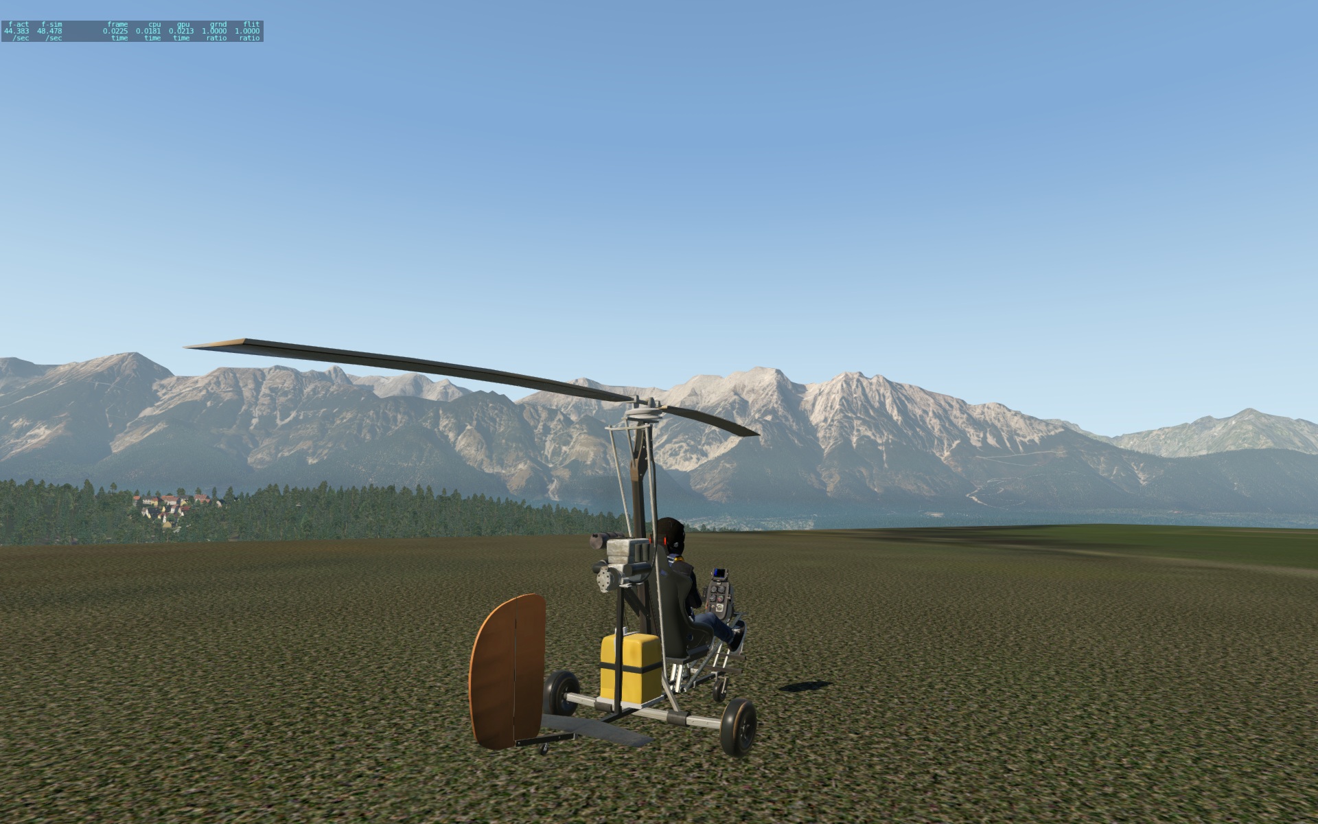 xplane-11旋翼机环城游-因斯布鲁克-6979 