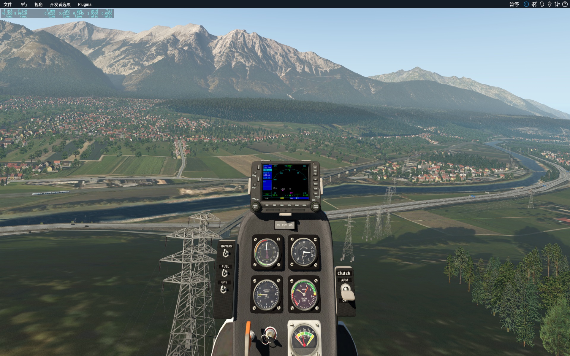 xplane-11旋翼机环城游-因斯布鲁克-58 