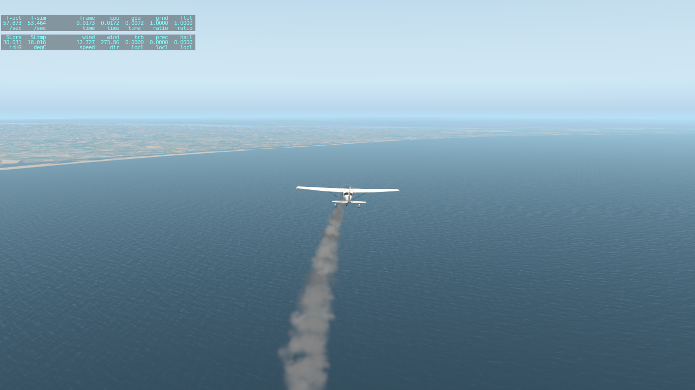 XP11 C172拉黑烟是怎么回事？-2544 