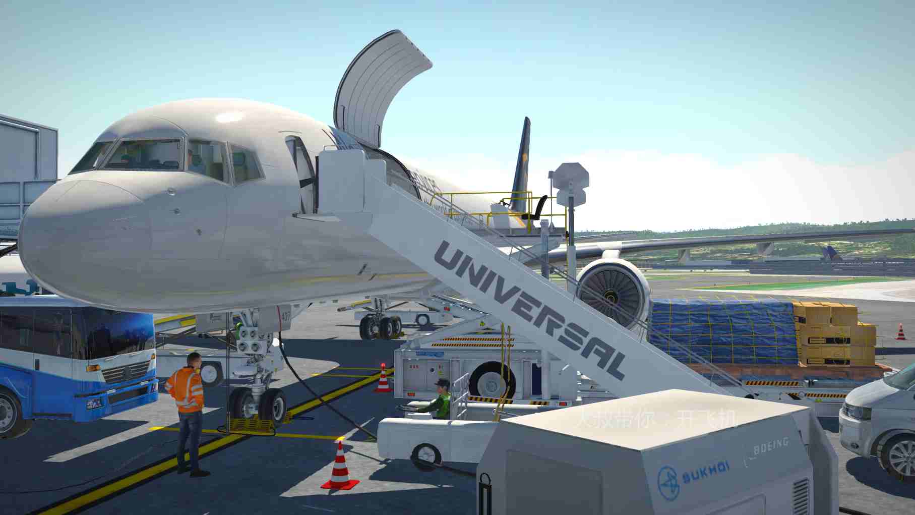 【大叔带你：开飞机】《X-Plane 11》757单发迫降算是活过来了-5657 