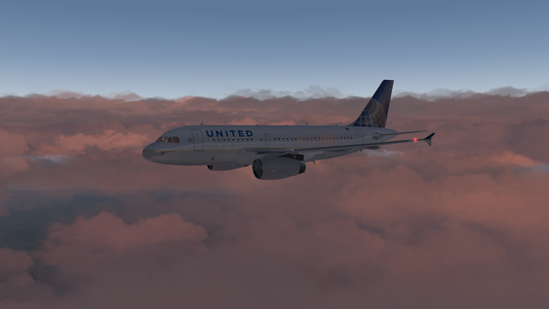 xplane11 空客A319南美航线美图再来-5304 