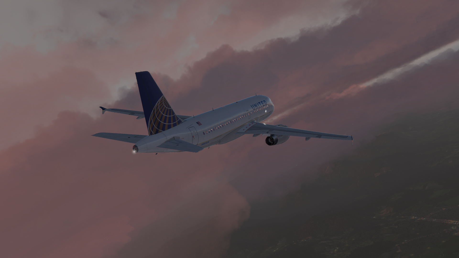 xplane11 空客A319南美航线美图再来-3806 