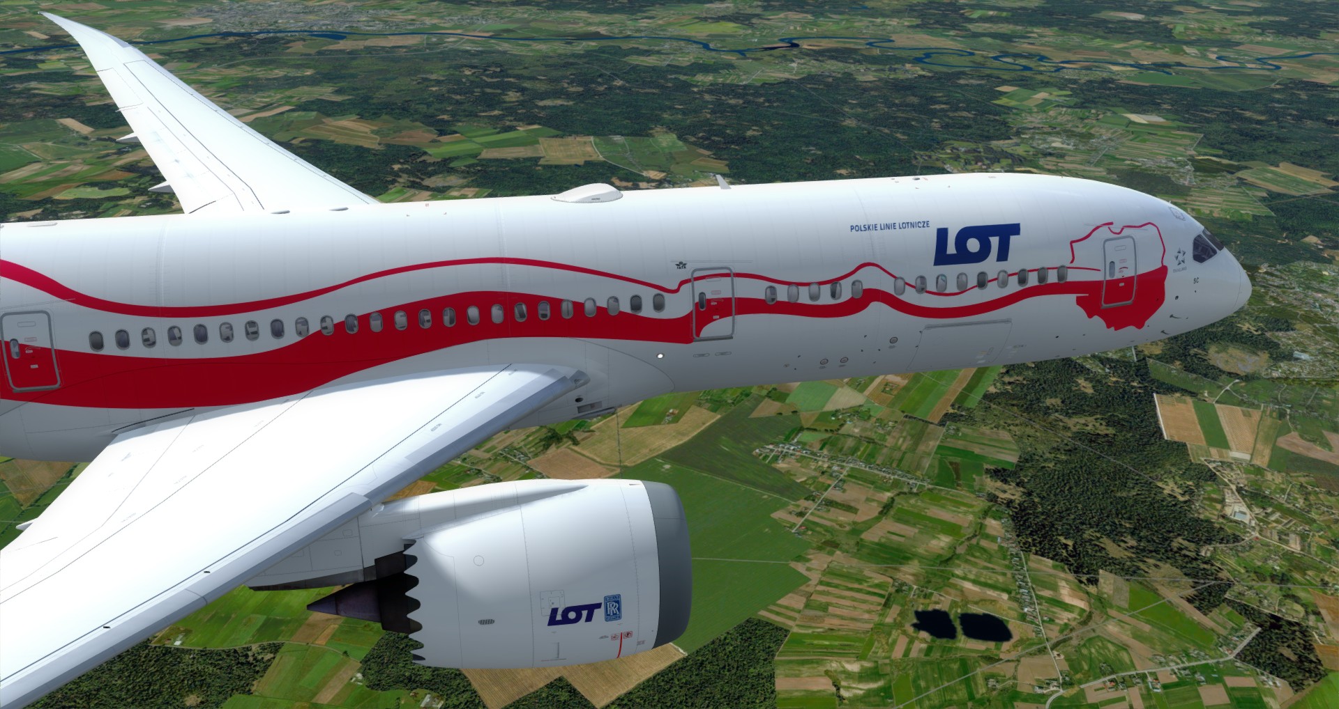 P3D V4 789 LOT EPWA-ZBAA 庆祝波兰独立100周年的纪念涂装-7734 