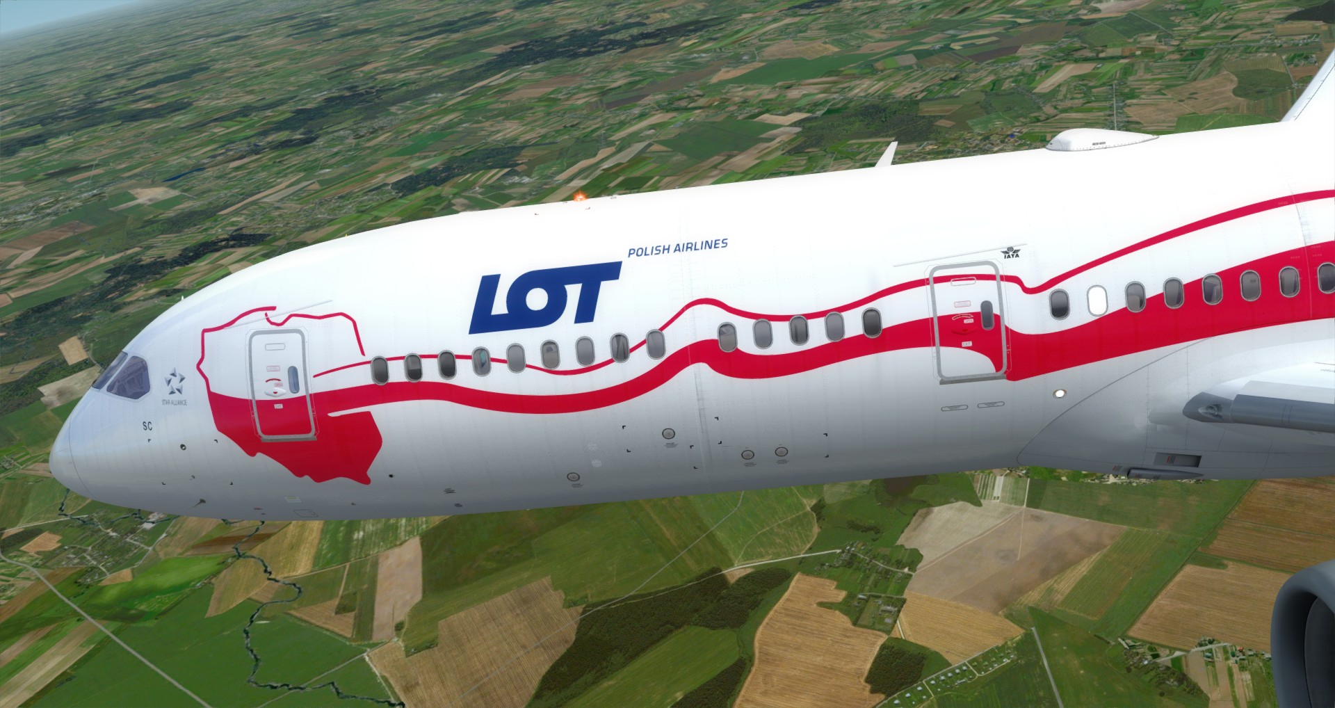 P3D V4 789 LOT EPWA-ZBAA 庆祝波兰独立100周年的纪念涂装-1841 