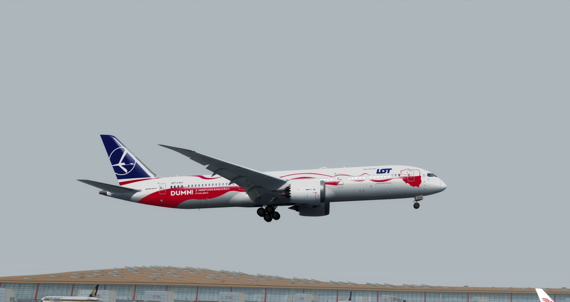 P3D V4 789 LOT EPWA-ZBAA 庆祝波兰独立100周年的纪念涂装-2040 