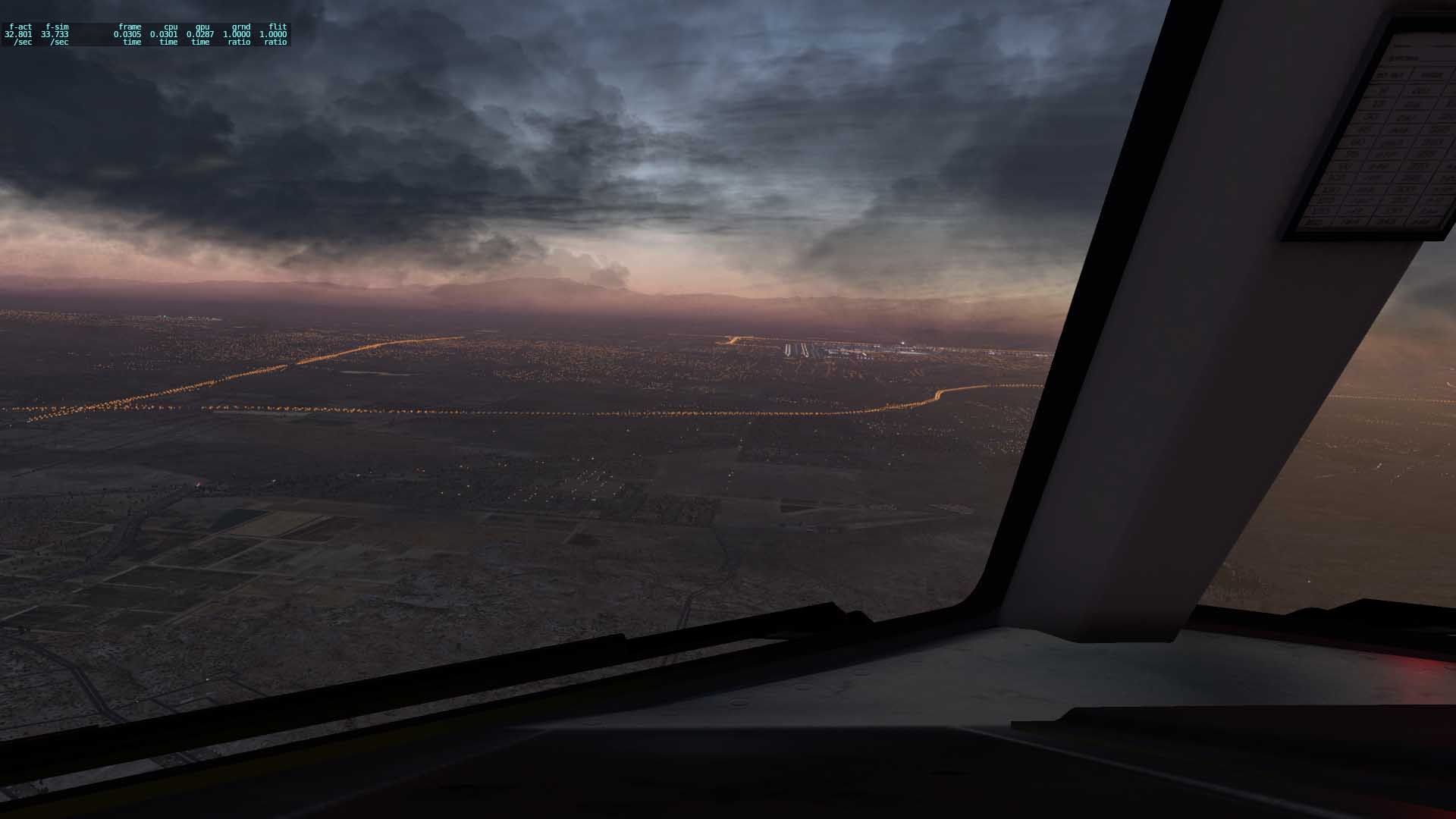 FF757-300测试FSenhancer v0.5 和Xplane自带风景KLAS-6290 
