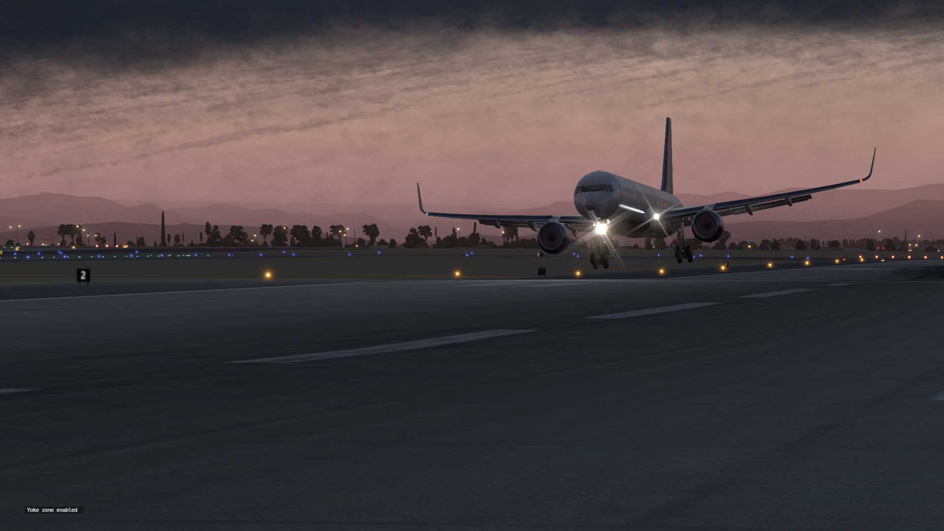 FF757-300测试FSenhancer v0.5 和Xplane自带风景KLAS-3308 