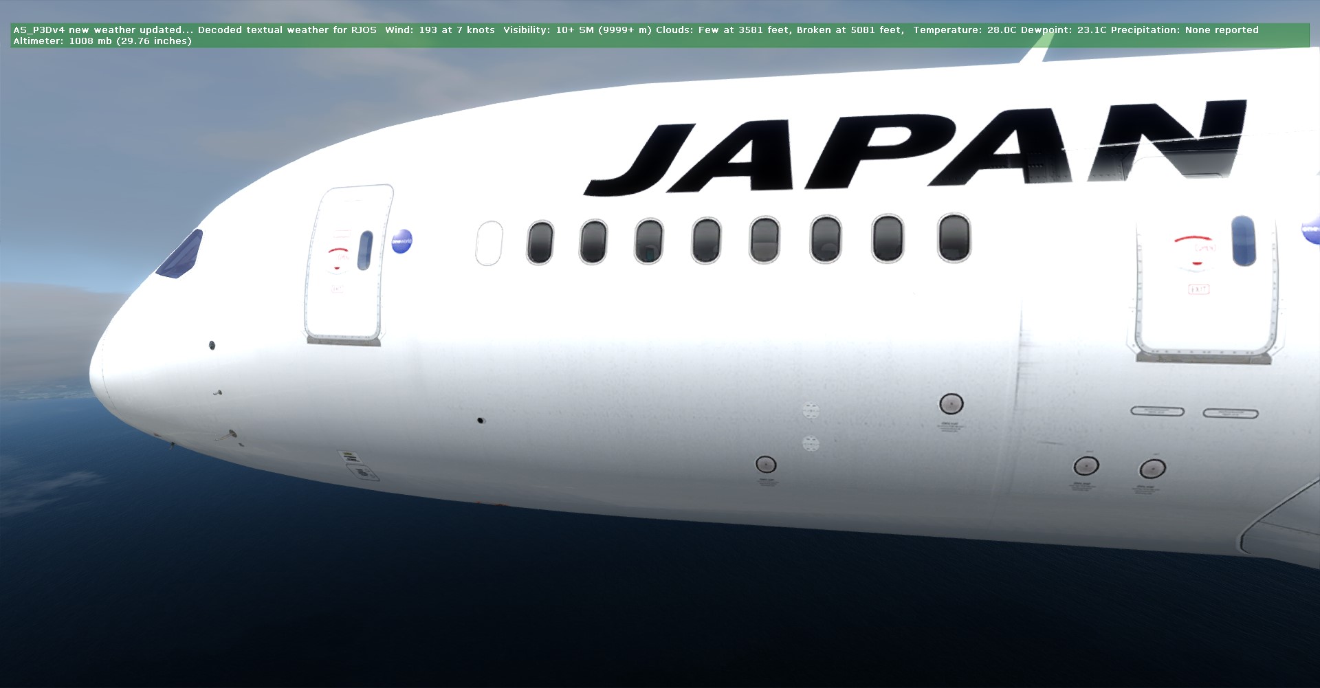 JAL816 RCTP-RJCC航线飞行-5804 