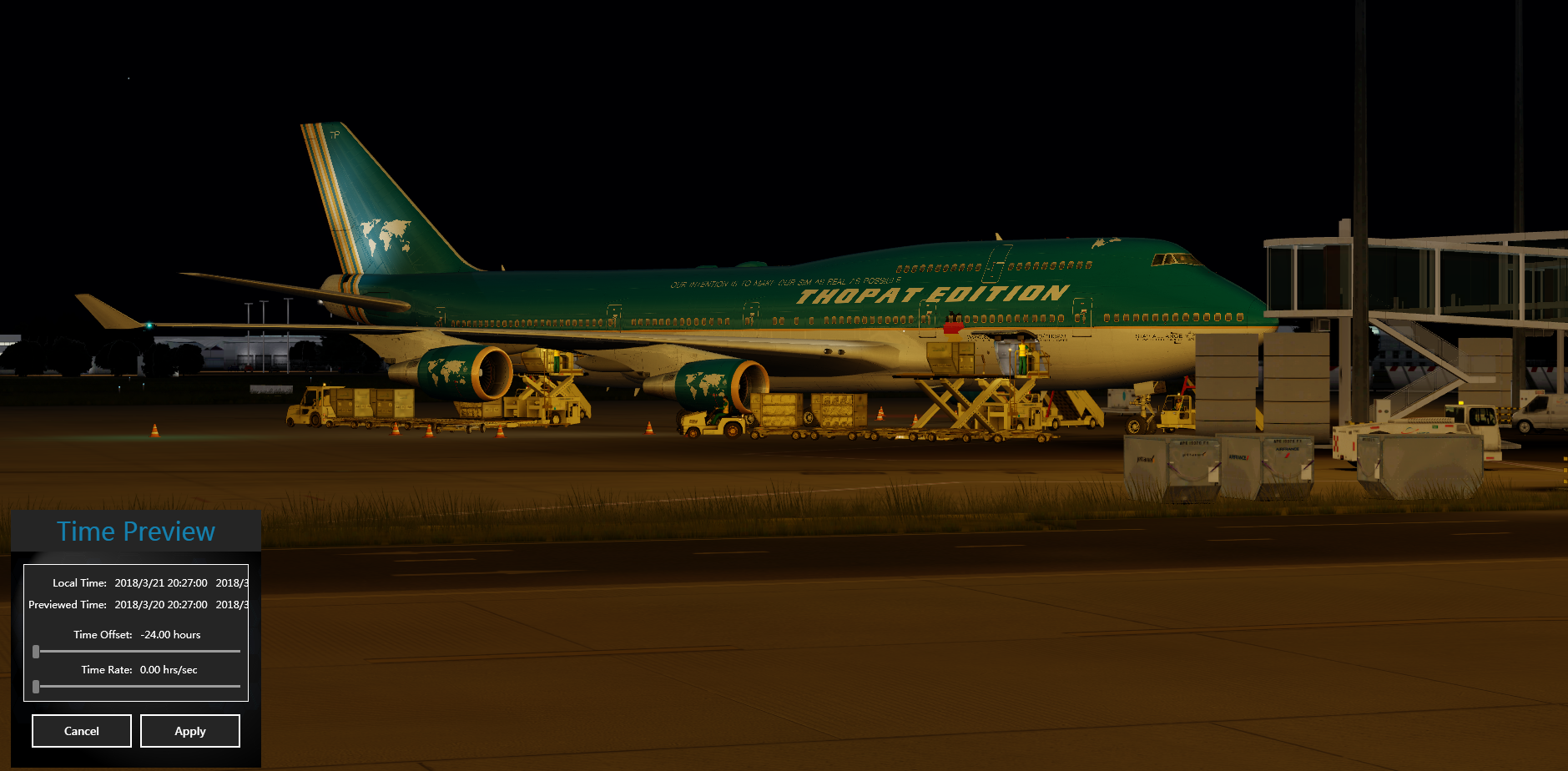 P3D V4+AS16+PMDG747+URP+GSX下的圣光效果-1787 