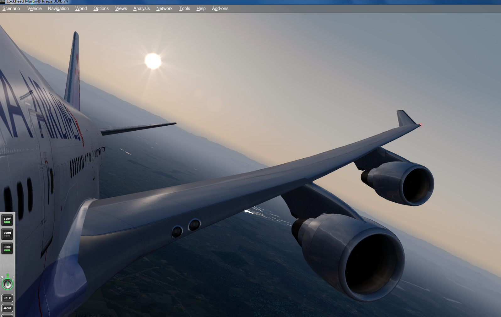 P3D V4+AS16+PMDG747+URP+GSX下的圣光效果-2759 