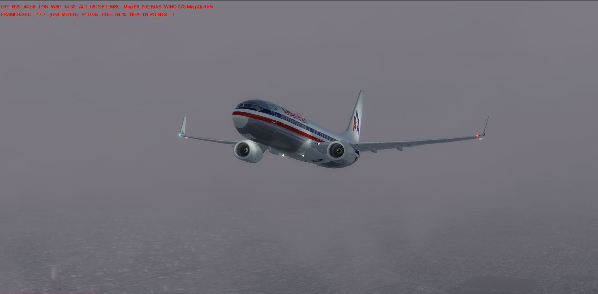 P3Dv4总算跑得动了！AA1060-3535 