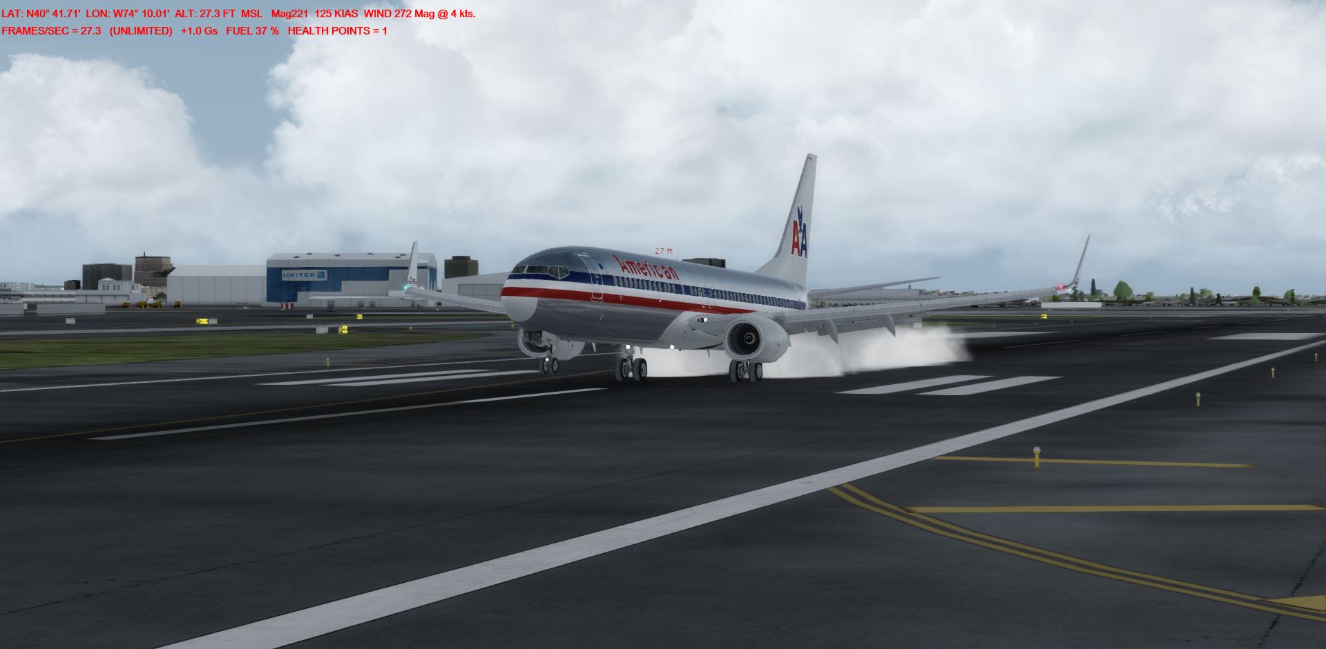 P3Dv4总算跑得动了！AA1060-2788 