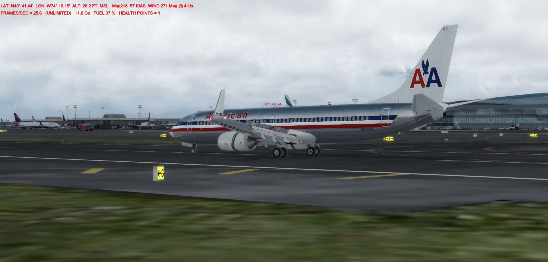 P3Dv4总算跑得动了！AA1060-8754 