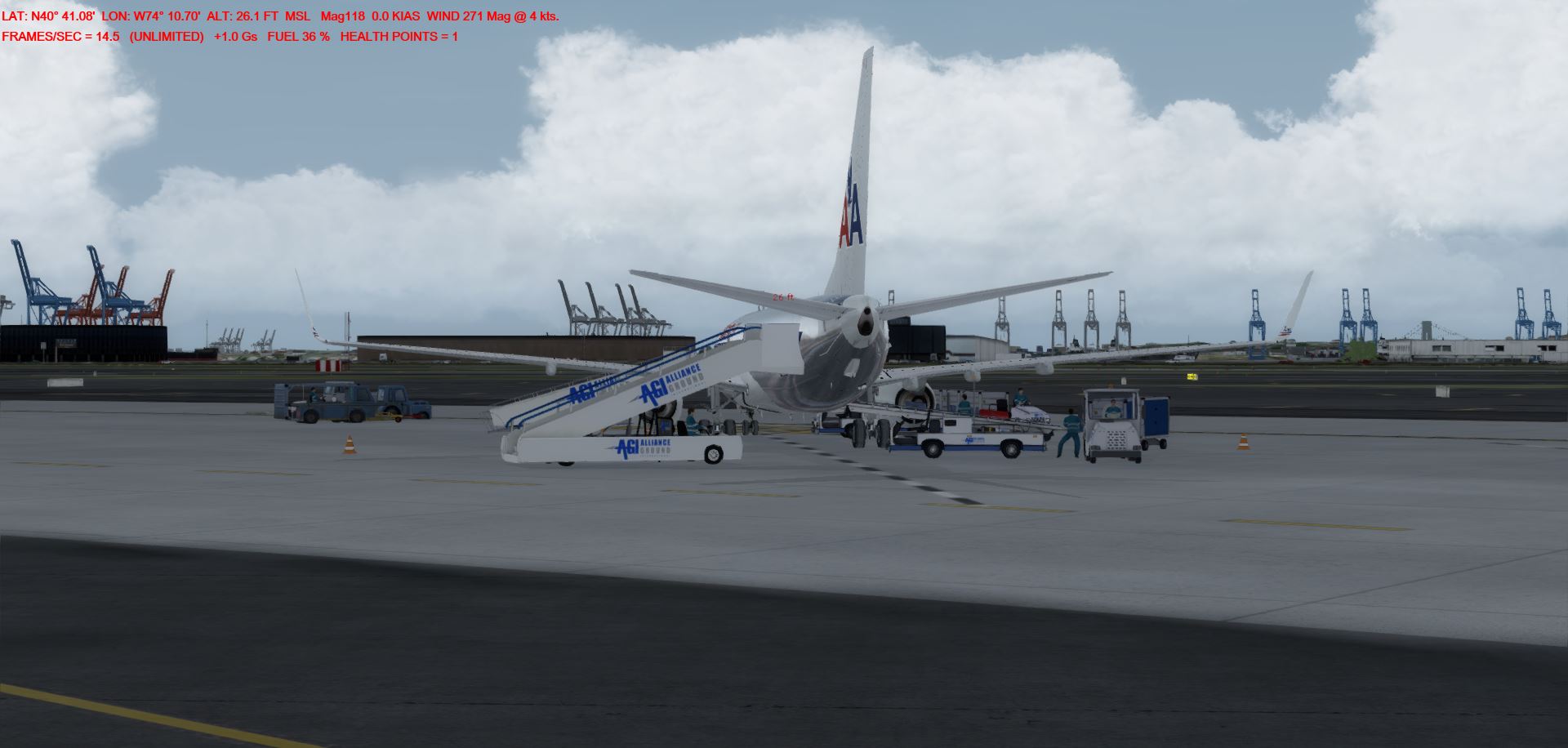 P3Dv4总算跑得动了！AA1060-4723 