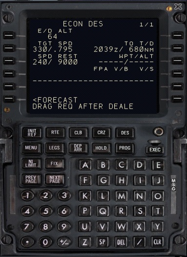 PMDG737的FMC警告“Unable 280 KT at DEALE&quot;怎么办？-8350 