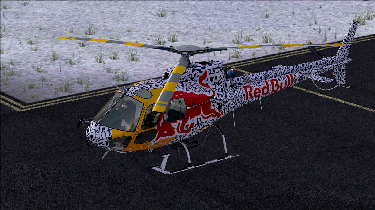 历经五小时完成 AS350 红牛涂装-5115 