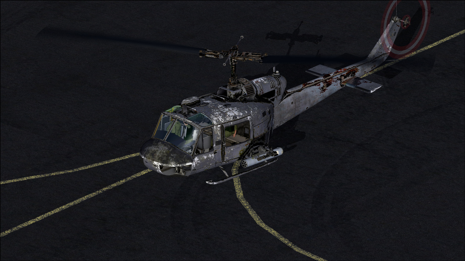 破旧MILVIZ Bell-UH1 涂装隆重登场-1080 