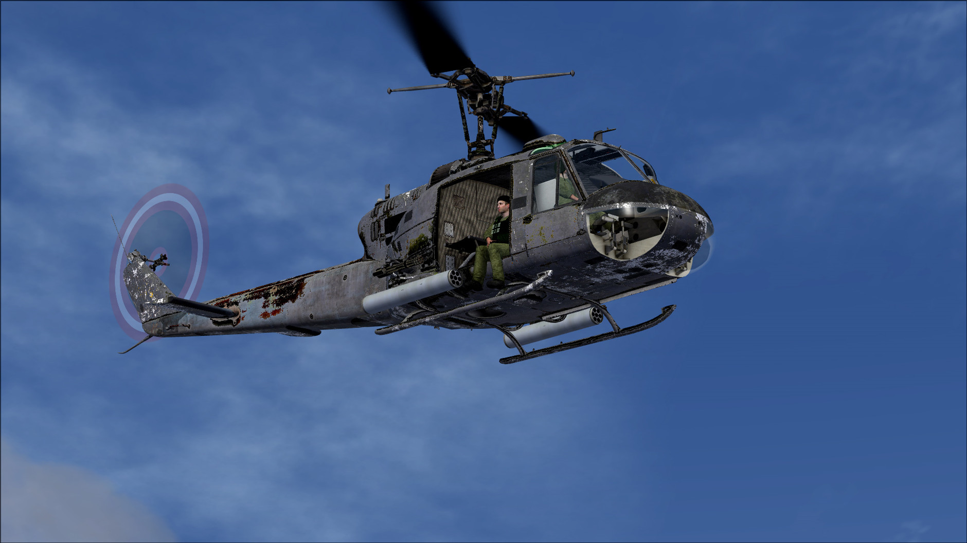 破旧MILVIZ Bell-UH1 涂装隆重登场-2166 