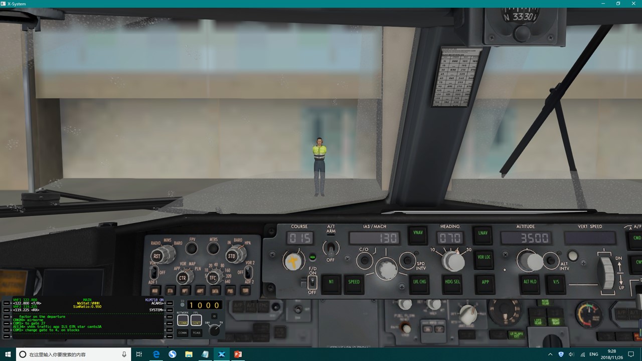 XP11-Zibo738: ZJHK-VHHX 雨天飞行全程记录-5142 