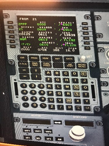 JAD320 F-PLN输完航路后不显示各航路点速度-6742 
